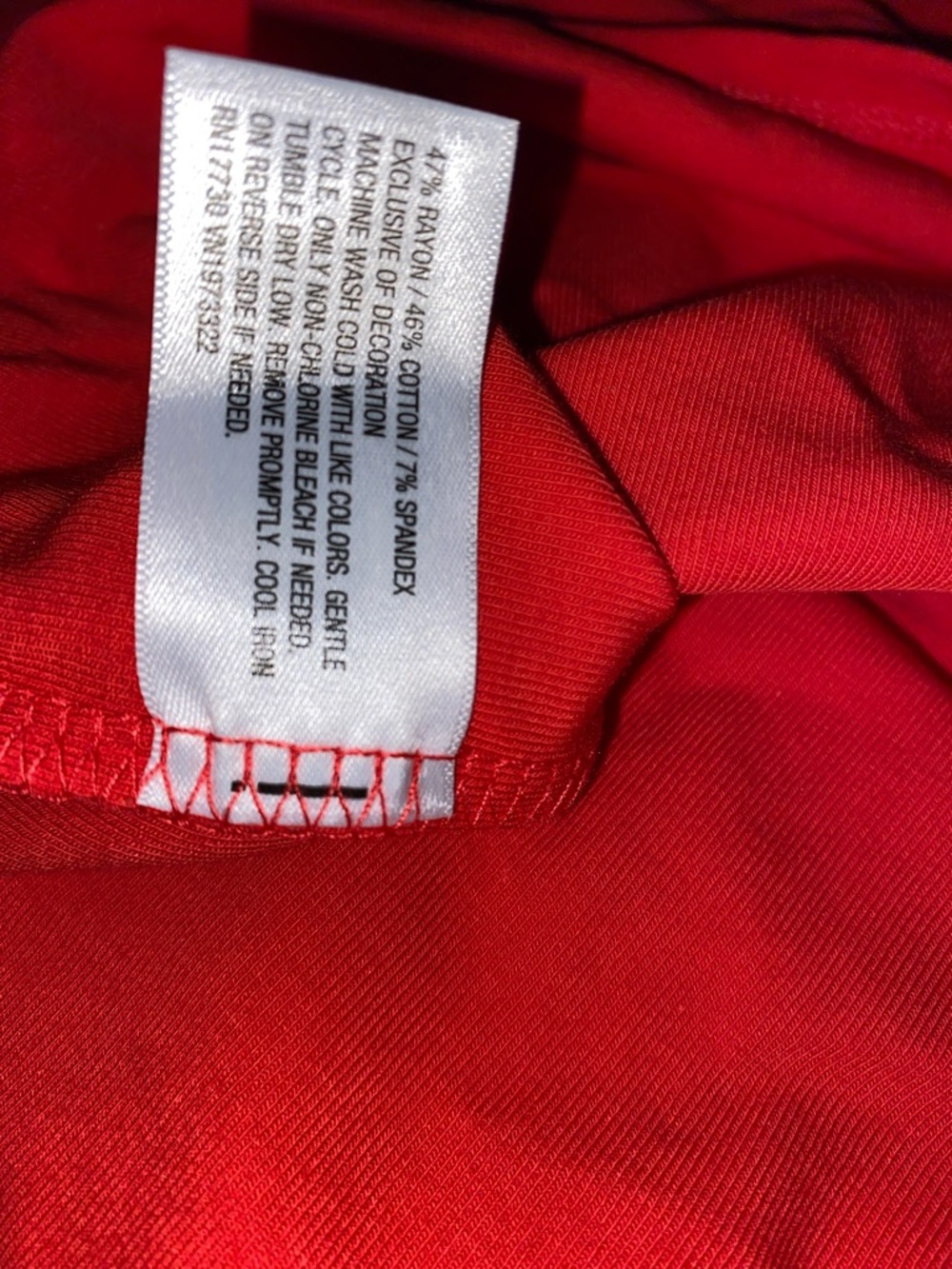 Wild‎ Fable Off-Shoulder Long Sleeve Coral-Red Mini Dress - Picture 6 of 6